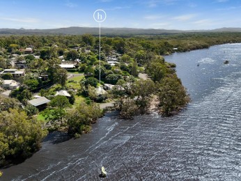 Balmy shores:  Waterfront land, highset Queenslander, beautiful lake views